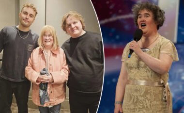 Susan Boyle duket krejt ndryshe që nga audicioni i saj i famshëm në “Britain’s Got Talent”, kalon kohë me dy yjet e famshëm të muzikës