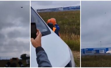 Ukraina godet me dron thellë në Rusi – qytetarët xhirojnë me telefon momentin e sulmit